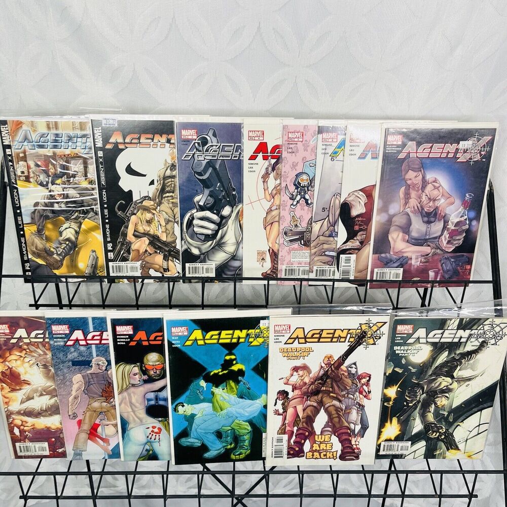 Agent X Comic Lot Issues 1-14 Lot 2003 Deadpool Walking Key 1st‎